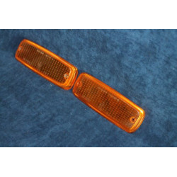 FULVIA '70   PAIR ORANGE LENSES FOR FRONT LIGHTS   ALTISSIMO