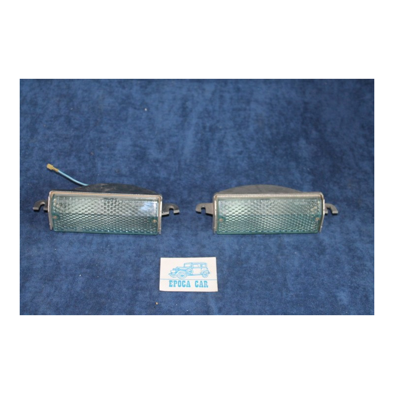 LANCIA 2000 HF   PAIR FRONT LIGHTS WITH AZURE LENSES    ALTISSIMO