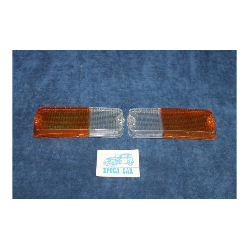 127-127 SPECIAL  COPPIA PLASTICHE BICOLORI PER FANALINI ANT.   LEART