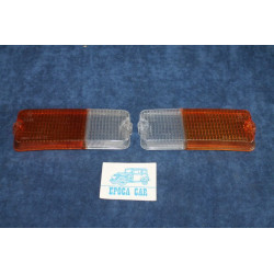 127-127 SPECIAL  PAIR BICOLORED LENS FOR FRONT LIGHTS   ARIC