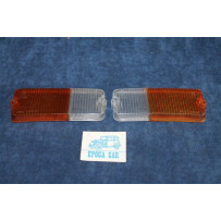 127-127 SPECIAL  PAIR BICOLORED LENS FOR FRONT LIGHTS   ARIC
