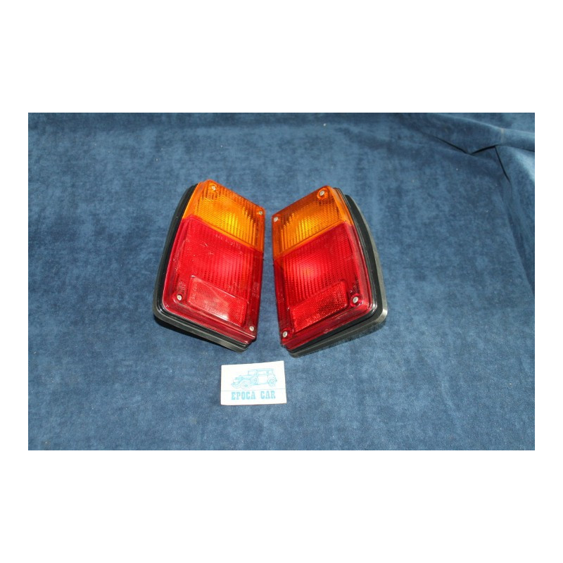 128 COUPE' S  PAIR REAR LIGHT (METAL SCREW) BLACK EDGE   ALTISSIMO