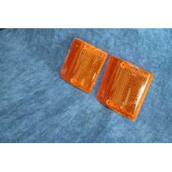 128  COPPIA PLASTICHE ARANCIONI PER FANALINI ANT.   CATALUX