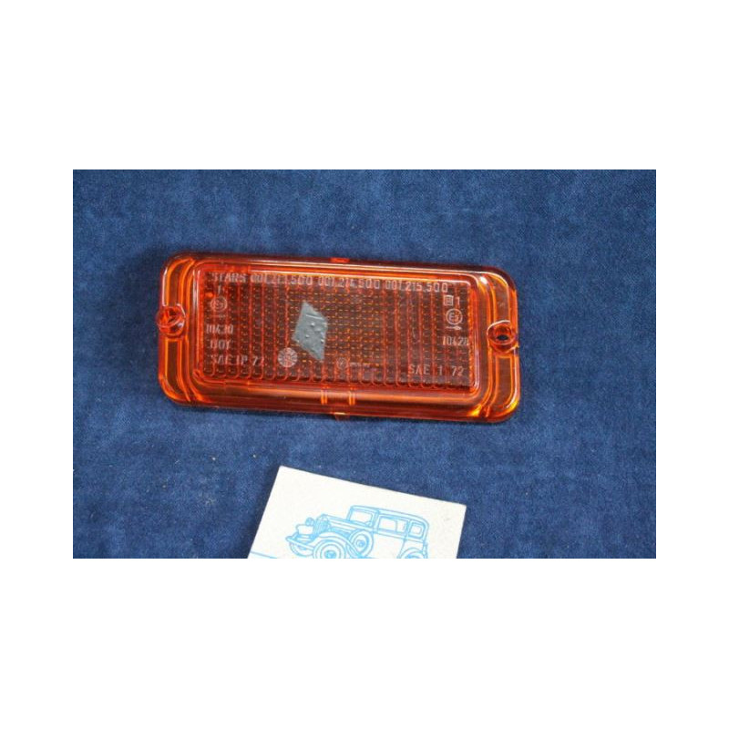 124 COUPE' 3°S CC  LENTE ARANCIONE PER FANALINO ANT. SX (USA)   STARS