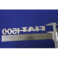 FIAT 1500  METALLO CROMATO  DRITTA  TIPO PIATTO