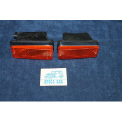 124 SPORT COUPE'  COPPIA FANALINI ANT. ARANCIONI CON CUFFIE   CATALUX
