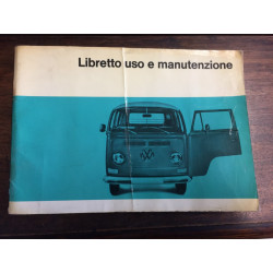 VOLKSWAGEN "BULLI" LIBRETTO USO E MANUTENZIONE EDIZ. AGOSTO 1969