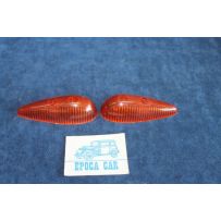 500 N  PAIR ORANGE LENSES FOR FRONT LIGHTS   LEART