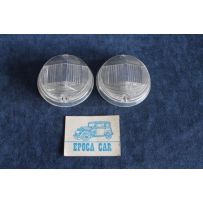 124 COUPE' 1°S  PAIR LENSES FOR FRONT LIGHTS   ROERO
