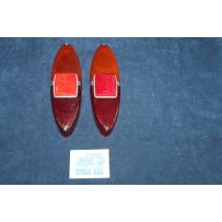 1100 (1958)  PAIR LENSES FOR REAR LIGHTS WITH REFLECTOR
