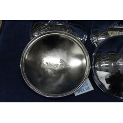 N.4 COVER WHEELS RESTORED CHROMED  DIAM 28,2