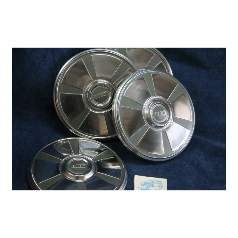 FIAT 124 SPORT COUPE 73' SET 4 HUB CAP WHEELS 
