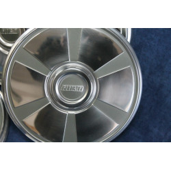 FIAT 124 SPORT COUPE 73' SET 4 HUB CAP WHEELS 