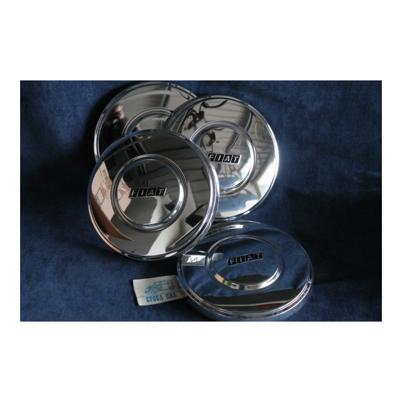 FIAT 131  SET 4 CHROMED HUBCAP WHEELS