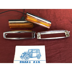 LIGHTS WITH CHROME FRAME RECTANGULAR BOTH