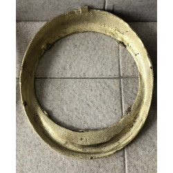 HEADLAMP RINGS DAINA E CISITALIA MODELS  IN BRASS TO ADAPT  NOT CHROME PAIR 