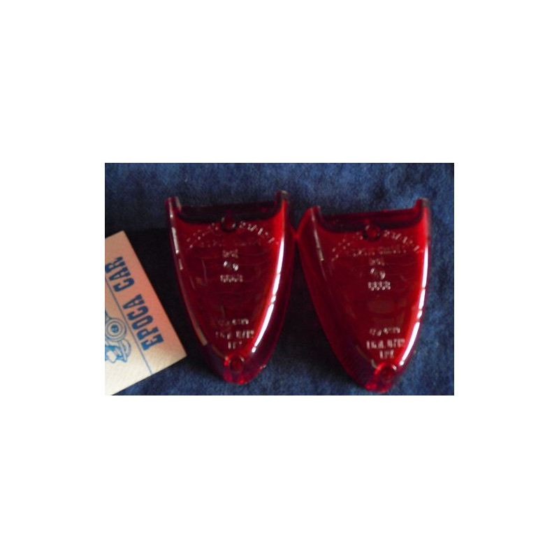 FIAT 1100 58' 1100 D SERIE 2 PZ PLASTICHE POSTERIORI ROSSE ALTISSIMO NOS