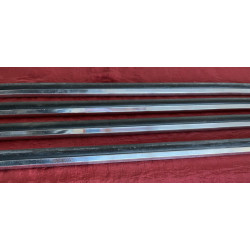 SIDE ALUMINIUM TRIM WITH RUBBER FIAT 1100 A-B-E 508C (4 PARTS)