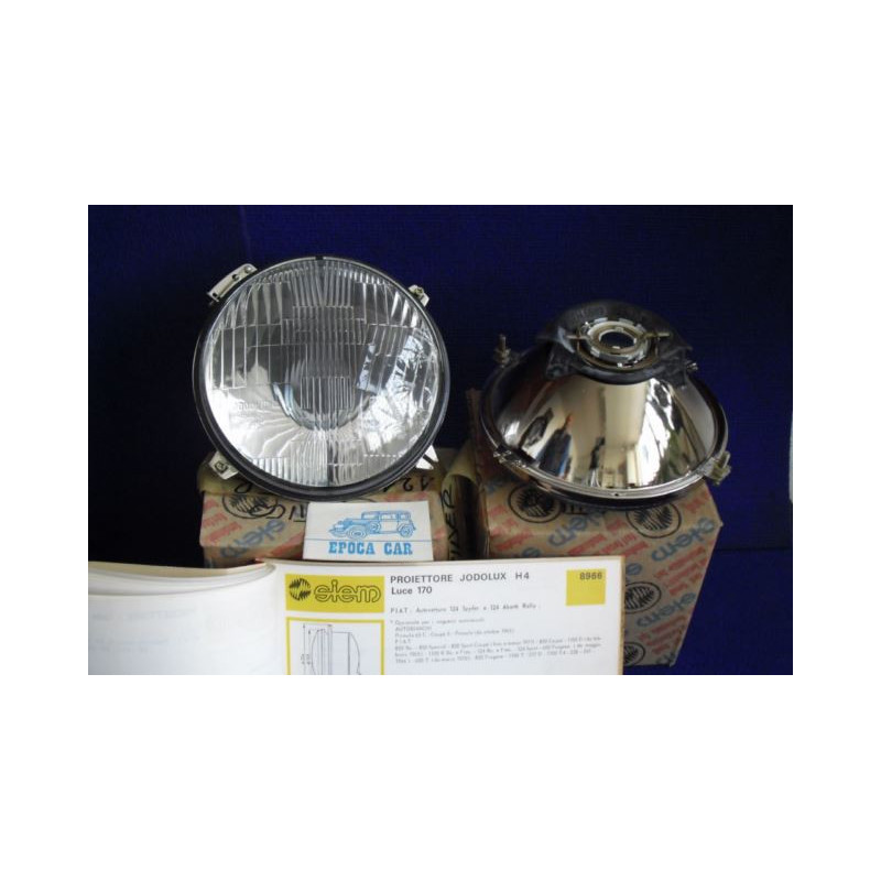 PAIR HEADLAMPS H4 FOR FIAT 124 SPYDER 124 ABARTH RALLY