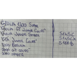 CALOTTA SPINTEROGENO  ALFA ROMEO GIULIA GT DUETTO , ALFETTAMAGNETI MARELLI 70522702 