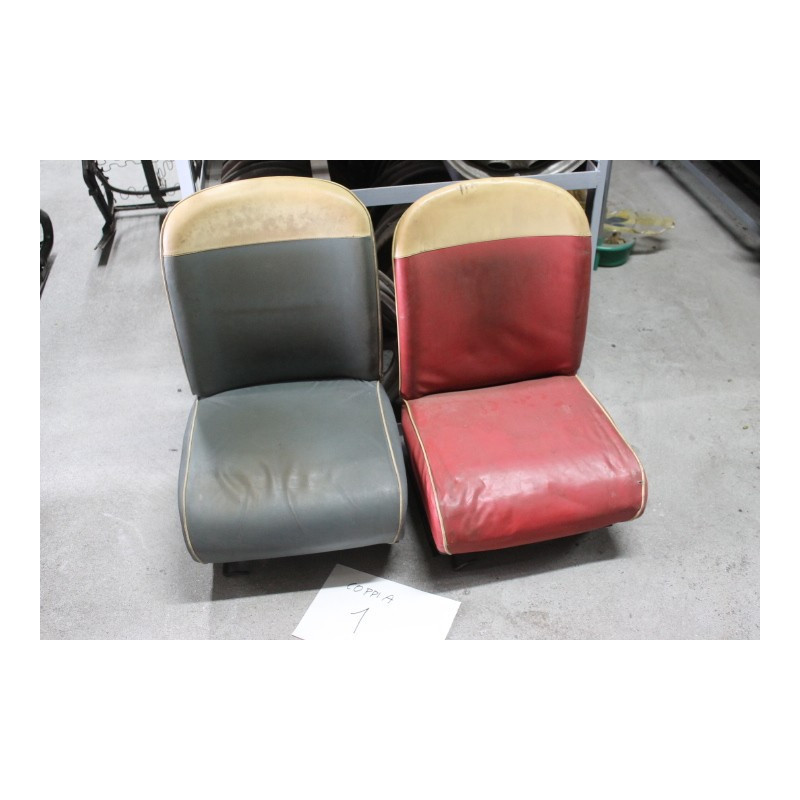 PAIR SEATS N.1  FIAT 500 600