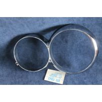 HEADLAMP RIMS  LH SIDE CHROMED GIULIA SUPER NOS  NOS