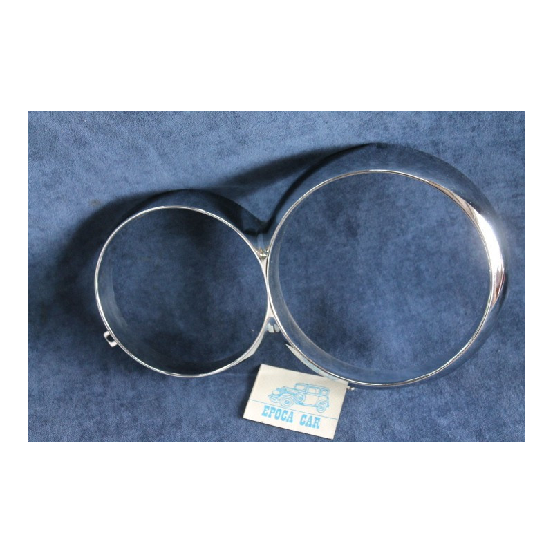 HEADLAMP RIMS  LH SIDE CHROMED GIULIA SUPER NOS  NOS