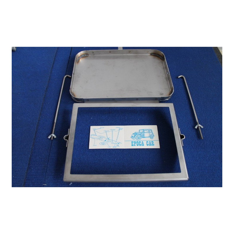 BASE + FERMO SUPERIORE + 2 TIRANTI TUTTO IN INOX (KIT)