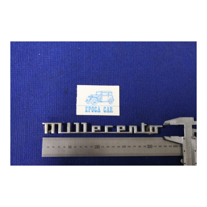 FIAT MILLECENTO METAL CHROME RELIEF