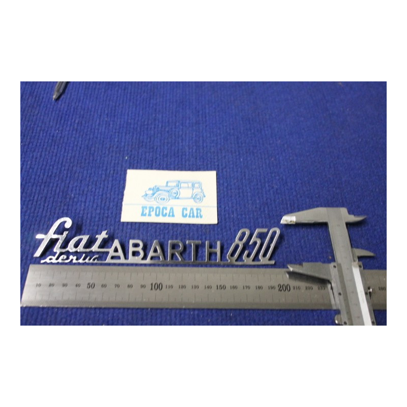 ABARTH FIAT 850 DERNIG METALLO CROMATO