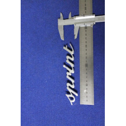SCRITTA SPRINT METALLO CROMATO SPESS. 2 MM