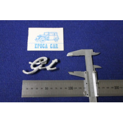 SCRITTA "GT" SPESS. 1 MM  METALLO CROMATO