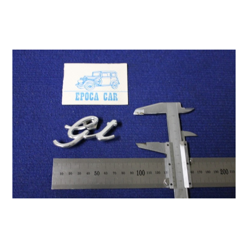 SCRITTA "GT" SPESS. 1 MM  METALLO CROMATO