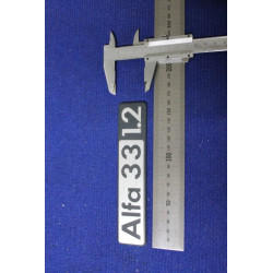 SCRITTA "ALFA 33 1.2"  METALLO OPACO