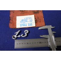 EMBLEM "1.3" HEIGHT 26 MM  METAL CHROME