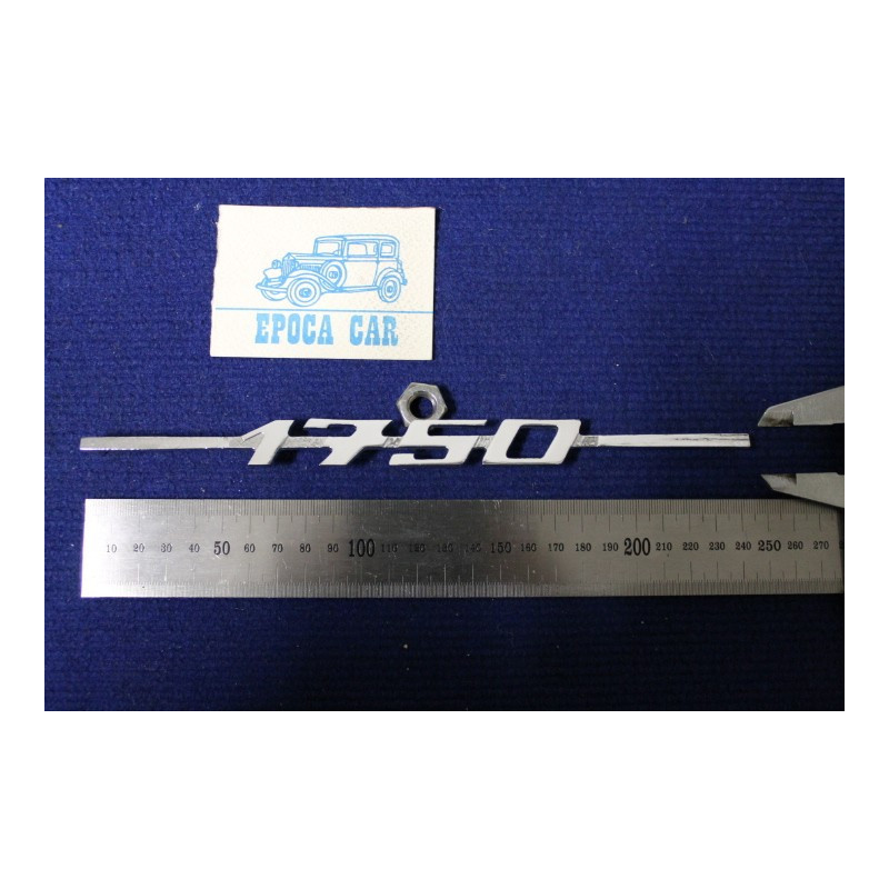 EMBLEM " 1750 "  METAL CROME