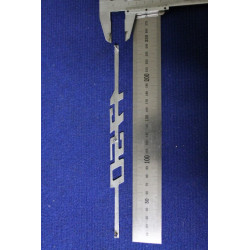 EMBLEM " 1750 "  METAL CROME