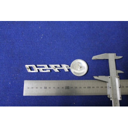 SCRITTA "1750" CON STEMMA   TIPO GRANDE  METALLO CROMATO