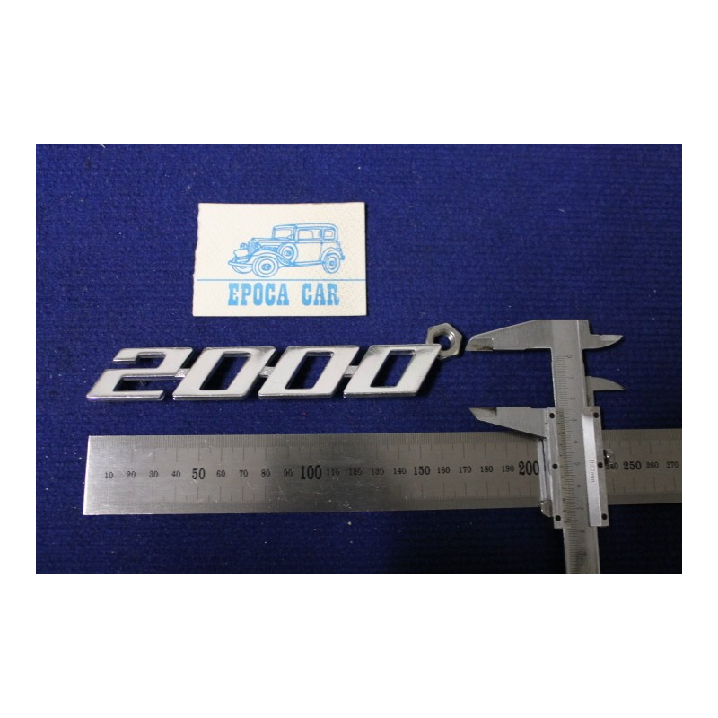EMBLEM "2000" METAL CHROME