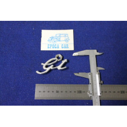 EMBLEM "GT"   METAL CHROME