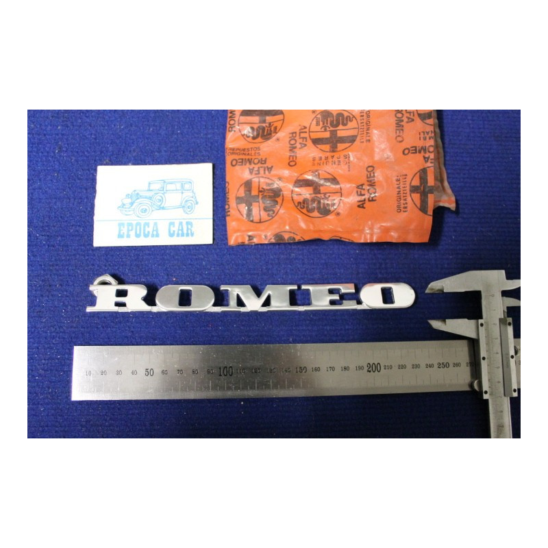 EMBLEMS "ALFA" "ROMEO" (TWO PIECES-TO SELL TOGETHER) METAL CHROME