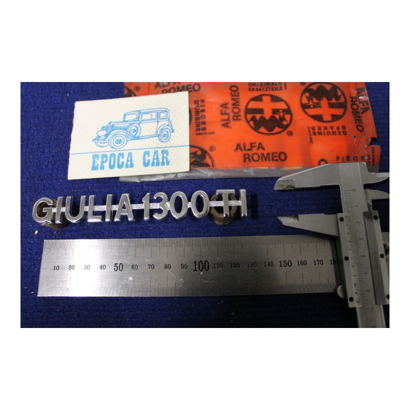 EMBLEM "GIULIA 1300 TI"   ALLUMINIUM