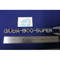 EMBLEM "GIULIA 1300 SUPER" ALLUMINIUM