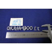 SCRITTA "GIULIA 1300" (+ TI ) MAIUSCOLO  ALLUMINIO
