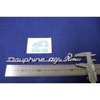 EMBLEM "DAUPHINE ALFA ROMEO"   ALLUMINIUM