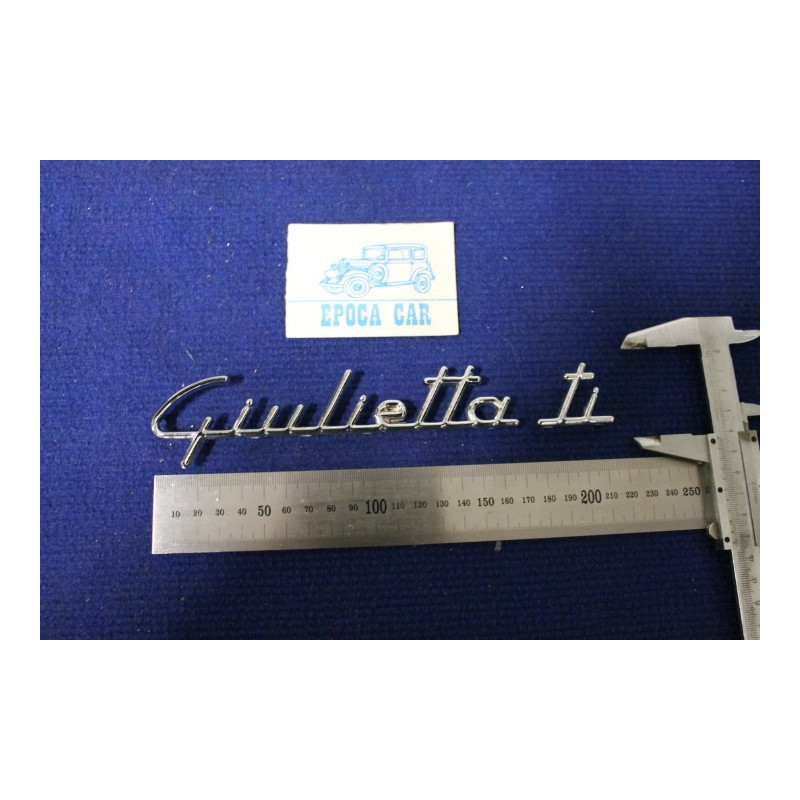 SCRITTA "GIULIETTA"+ "TI"    METALLO CROMATO