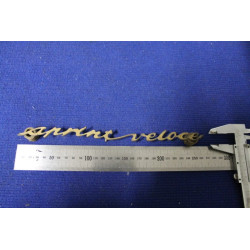 SCRITTA "SPRINT VELOCE"  METALLO DORATO (DA DORARE)