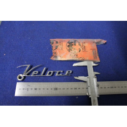 EMBLEM "VELOCE"  METAL CHROME