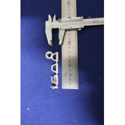 SCRITTA " 1600 "  METALLO CROMATO