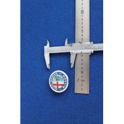 STEMMA "ALFA ROMEO MILANO" IN PLASTICA X GIULIA, GT, DUETTO, 2000 2600 TOURING DAL '60 AL '72